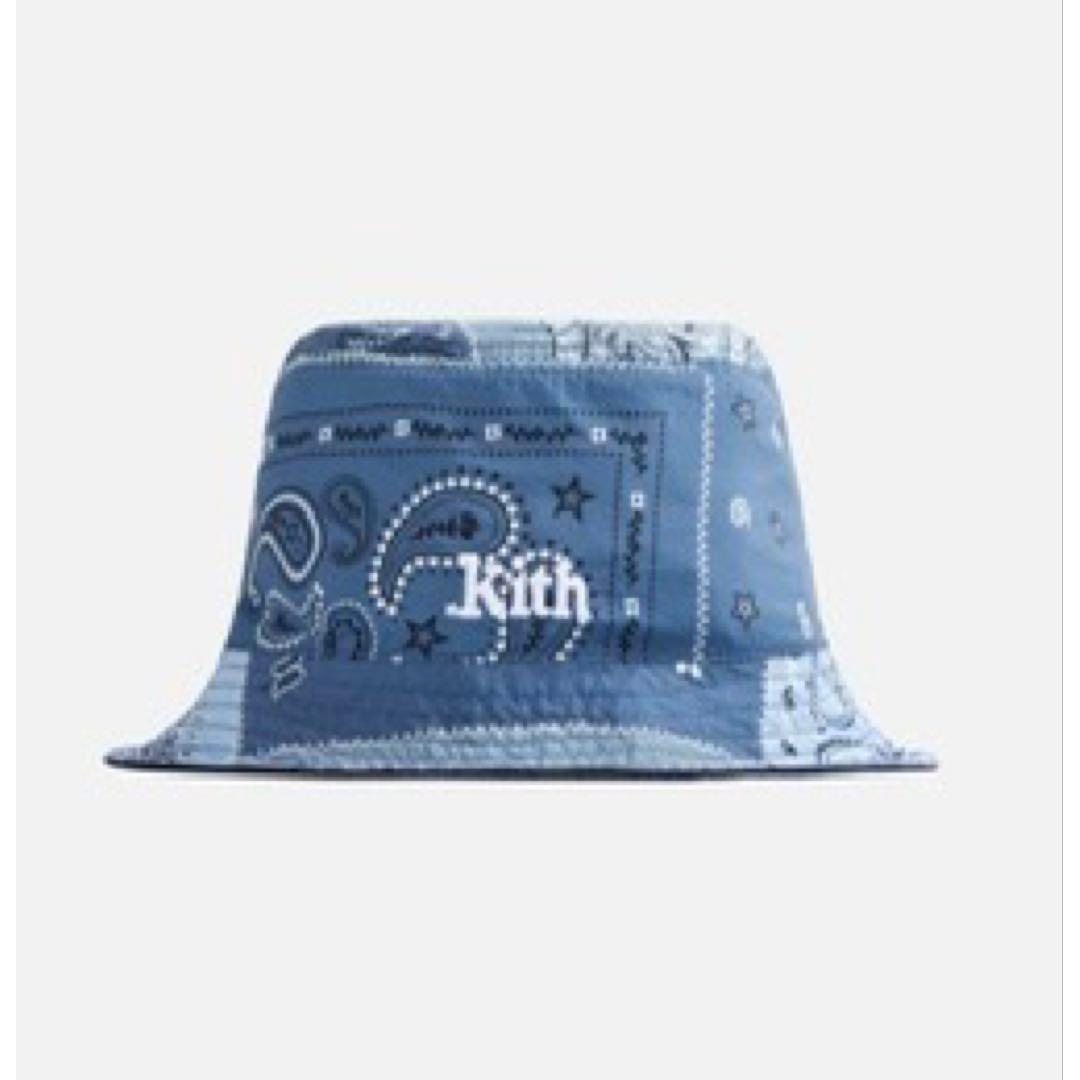 Used [New and unused] KITH Bandana Reversible Bucket Hat Indigo