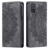for Samsung Galaxy A71 4G,A51 Mandala Embossed PU Leather Flip Wallet Case Magnetic Closure Cover