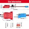 ABUL-2X Power Wheels Adapter For M18 Battery With Wire Harness Connector 12AWG Wire With 40A Fuse For Peg-Perego