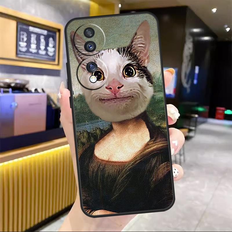 Beluga Cat Meme Face Smiling For Honor Magic 8 7 6 Pro Case For Honor 200 400 50 70 90 Lite X8c X8b X9a X9b X9c X9d Win RT