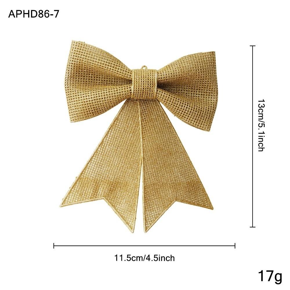 Plastic Christmas Bow Ornament Bow Shaped Holiday Bow Decoration Window Display