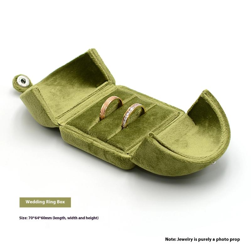 

Wedding Ring Box Magnetic Closure Luxury Pair Ring Box For Earrings Necklaces Bracelets Holder Jewelry Storage Box green 02