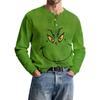 Men's Casual Knit Button-Up Long-Sleeve Shirt