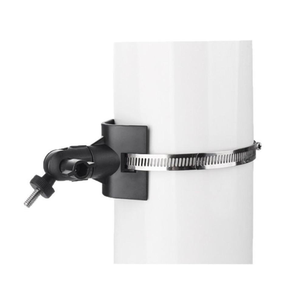 Metal Clamp Camera Pole Mount Bracket Pipe Mount Bracket for Arlo/Wyze/Eufy Cam Drainage Pipe
