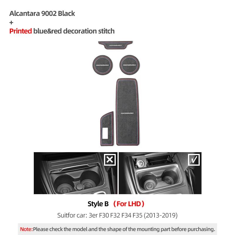 Betterhumz For BMW F30 F32 F34 F35 Car Cup Coaster Holder Anti-Slip Pad Storage Box Mat Center Console Interior Deco Accessories