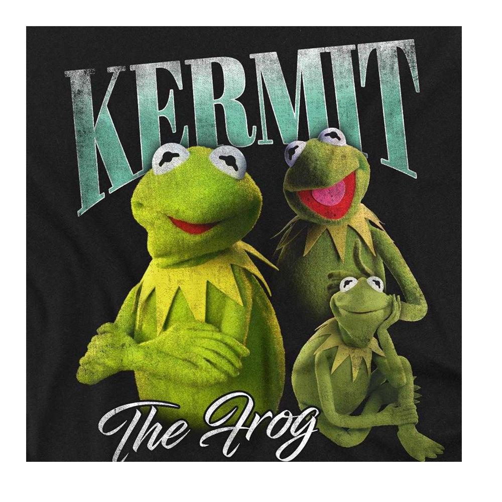 The Muppets Womens/Ladies The Frog Kermit Homage Fitted Short-Sleeved T-Shirt