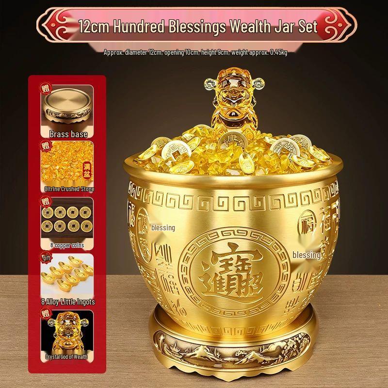

Brass Fortune Jar & Piggy Bank