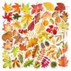 55 PCS Fall Maple Leaves Stickers Leaves Self Adhesive Autumn Stickers Plant Leaf Stickers for Water Bottles, Laptop, Phone