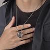 Literary and Fashion Star Moon Double Ring Pendant Necklace Fashion Hip Hop Accessories - Party Gifts
