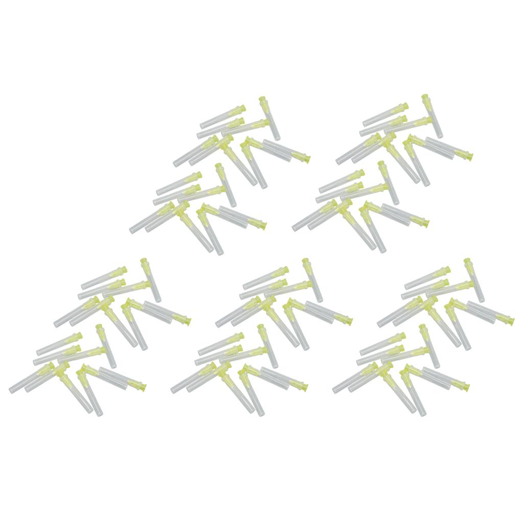 100pcs 27G Dental Cleaned Endo Irrigation Disposable Professional Dental Irrigation Needles