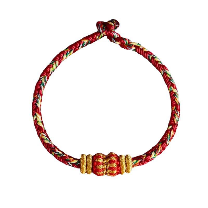 Dahao Year of the Tiger Red String Zodiac Bracelet - Women's and Couples' Woven Charm