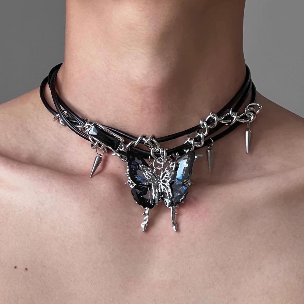 2025 Punk Necklace: Irregular Y2K Subculture Clavicle Chain for Men & Women