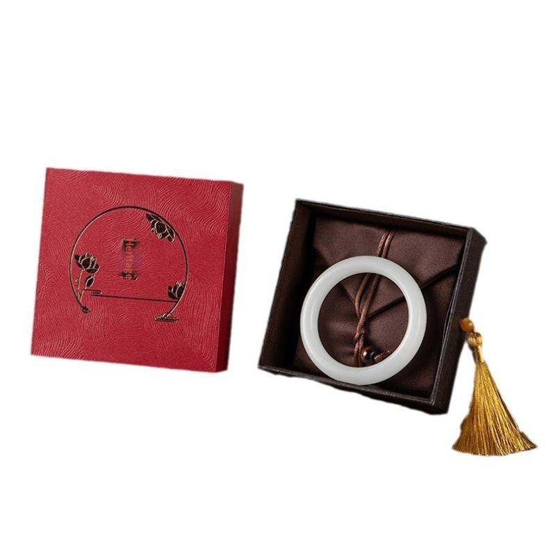 Chinese Jewelry Packaging Luxurious Bracelet Necklace Box Tassel Jewelry Box Protective Vintage Jewelry Storage For Dressing