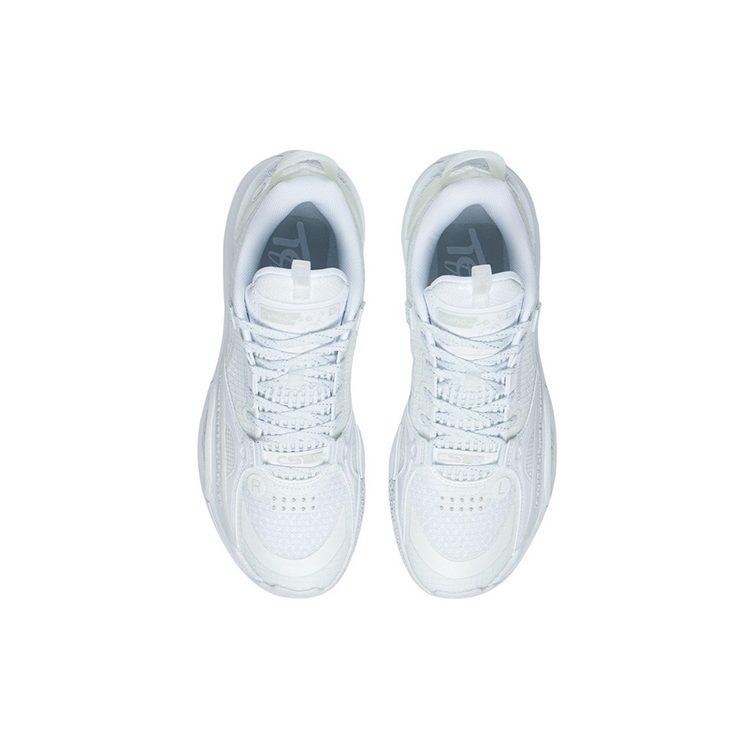 Zapatillas de Baloncesto Li Ning All City 10 para Hombre Caña Baja Estándar Blanco/Gris Antártico ABAS019-4