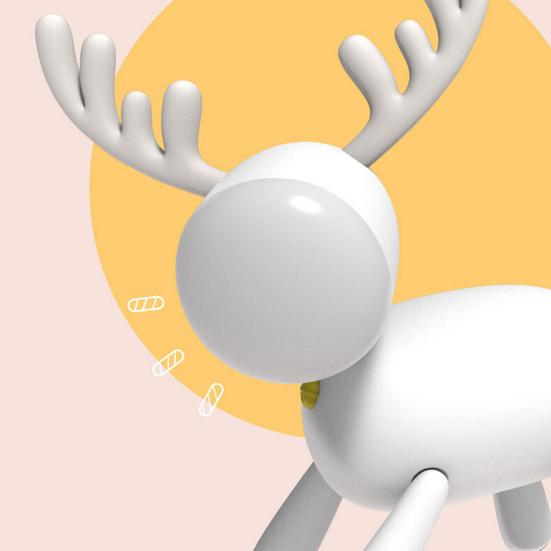 Bec de noapte Lumină multicoloră Practică din silicon Elegant Cerb Lumină de noapte Lampă de masă LED Desktop Home Decor dormitor