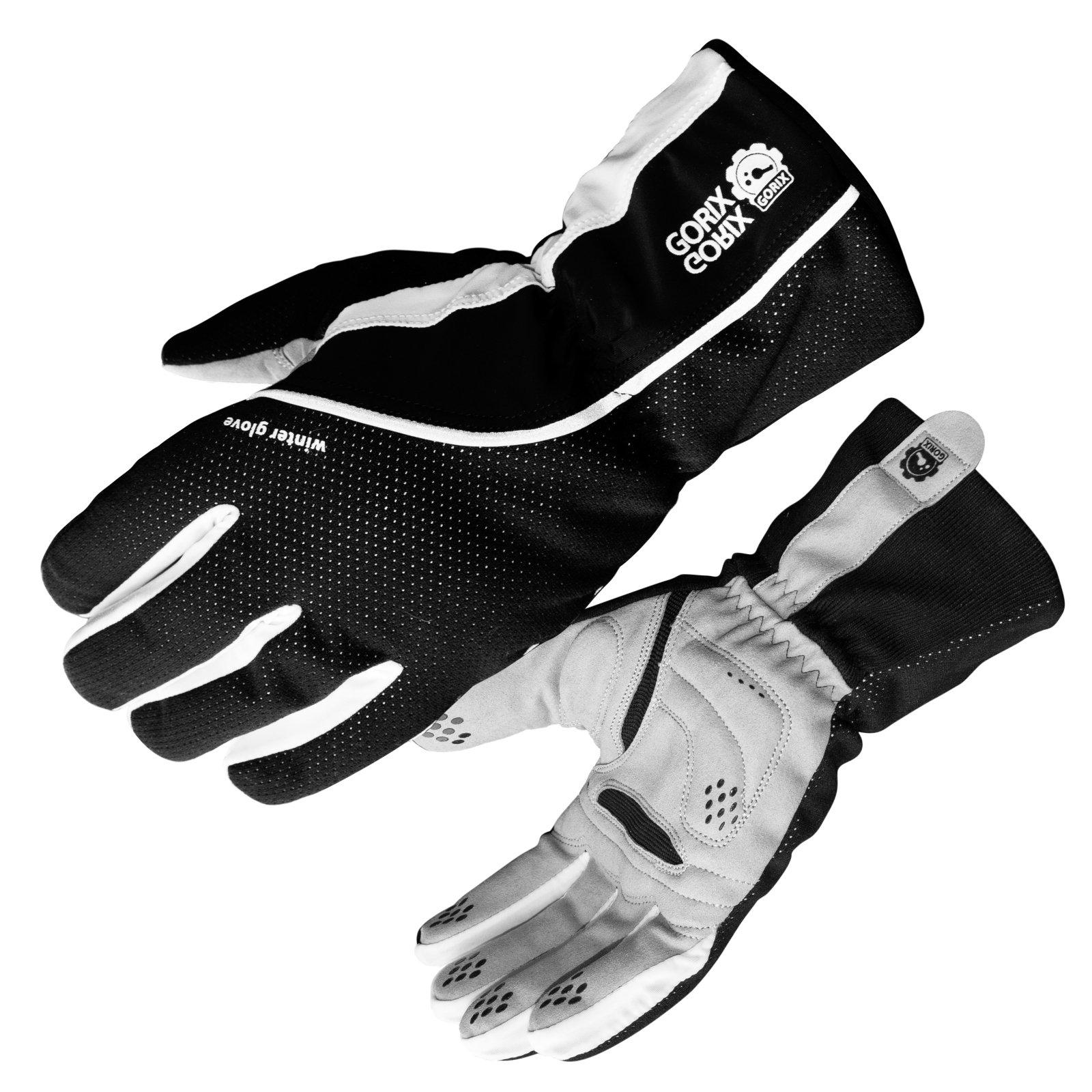 

GORIX Cycling Winter Cycling Winter Weather Cold Cycling Thermal Gloves, Gloves, Gloves, Windproof, Protection, Gloves, (gw-tf2a) (XL, White) белый