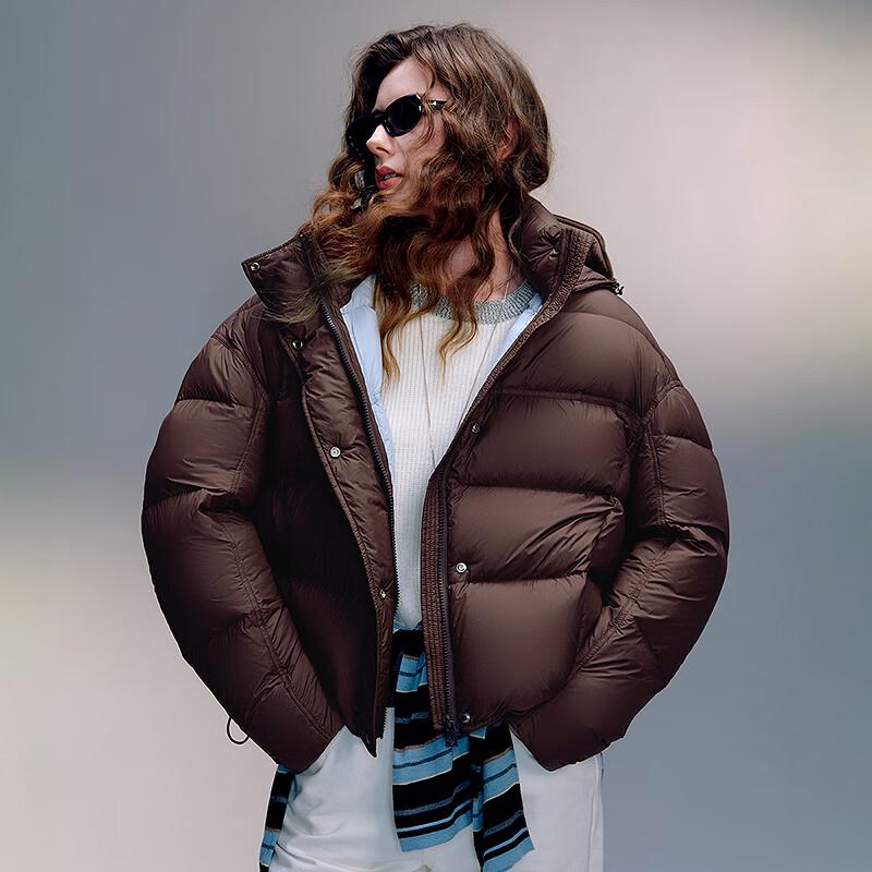 Chuyu Damen Kapuzenjacke Ultraweich Puffer Daunenjacke