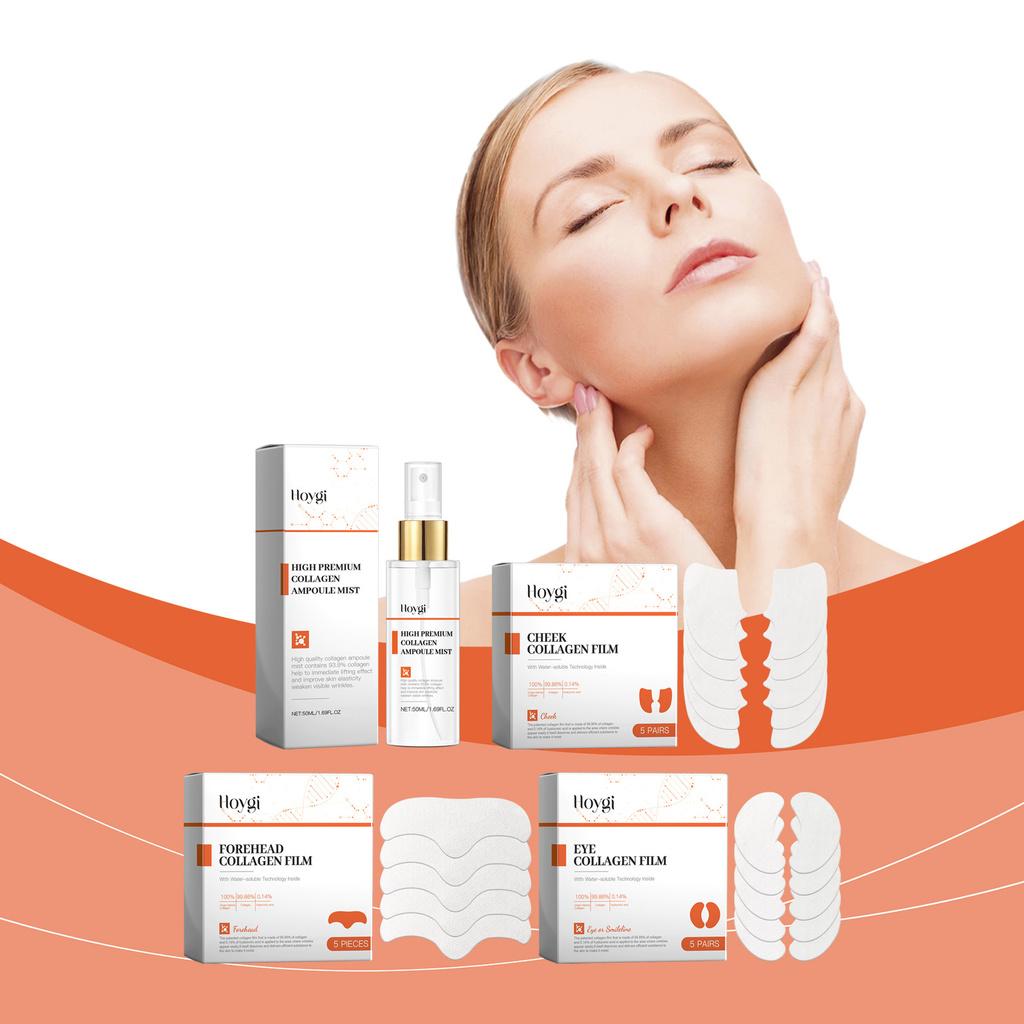 Facial Complete Collagen Care Set For Deep Moisturization And Eye Area Treatment Firming