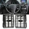 Replacement Parts for Corolla 2Pcs AC Vent Panel Toyota 2003-2012, Dashboard Center Automatic Air Flow Direction Adjustment Console Outlet Grille