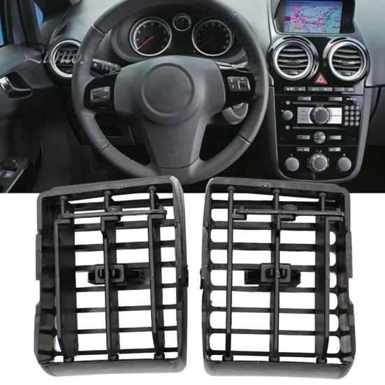 Replacement Parts for Corolla 2Pcs AC Vent Panel Toyota 2003-2012, Dashboard Center Automatic Air Flow Direction Adjustment Console Outlet Grille