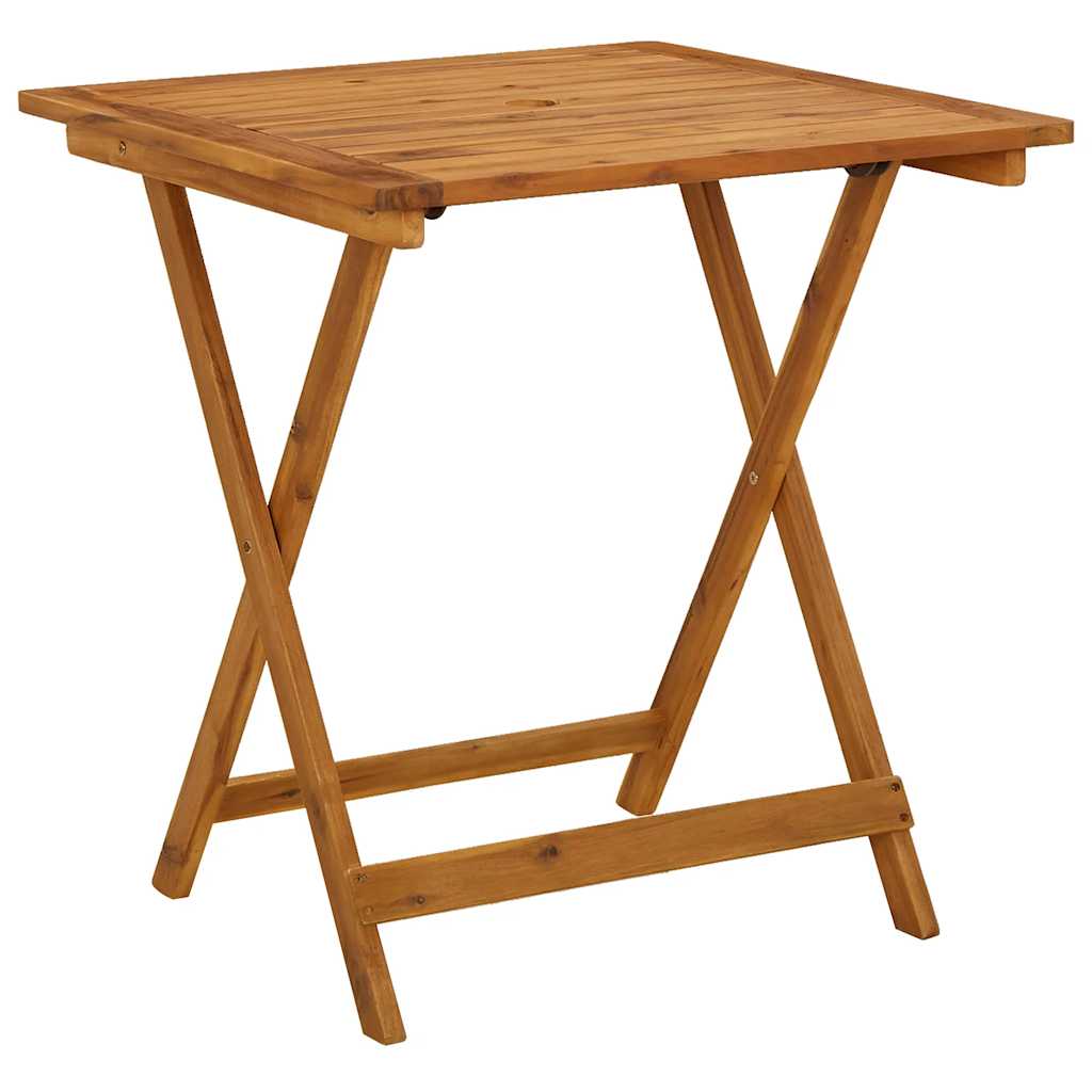 Folding Garden Table 70 x 70 x 75 cm Solid Acacia Wood