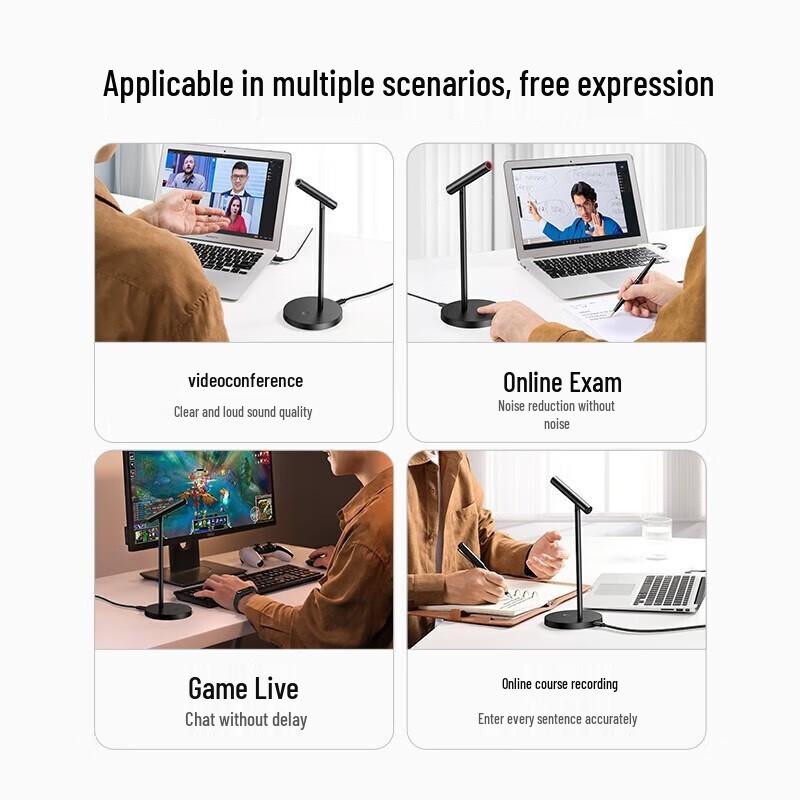 UGREEN CM379 USB Desktop Condenser Microphone CN Plug (adapter Included)