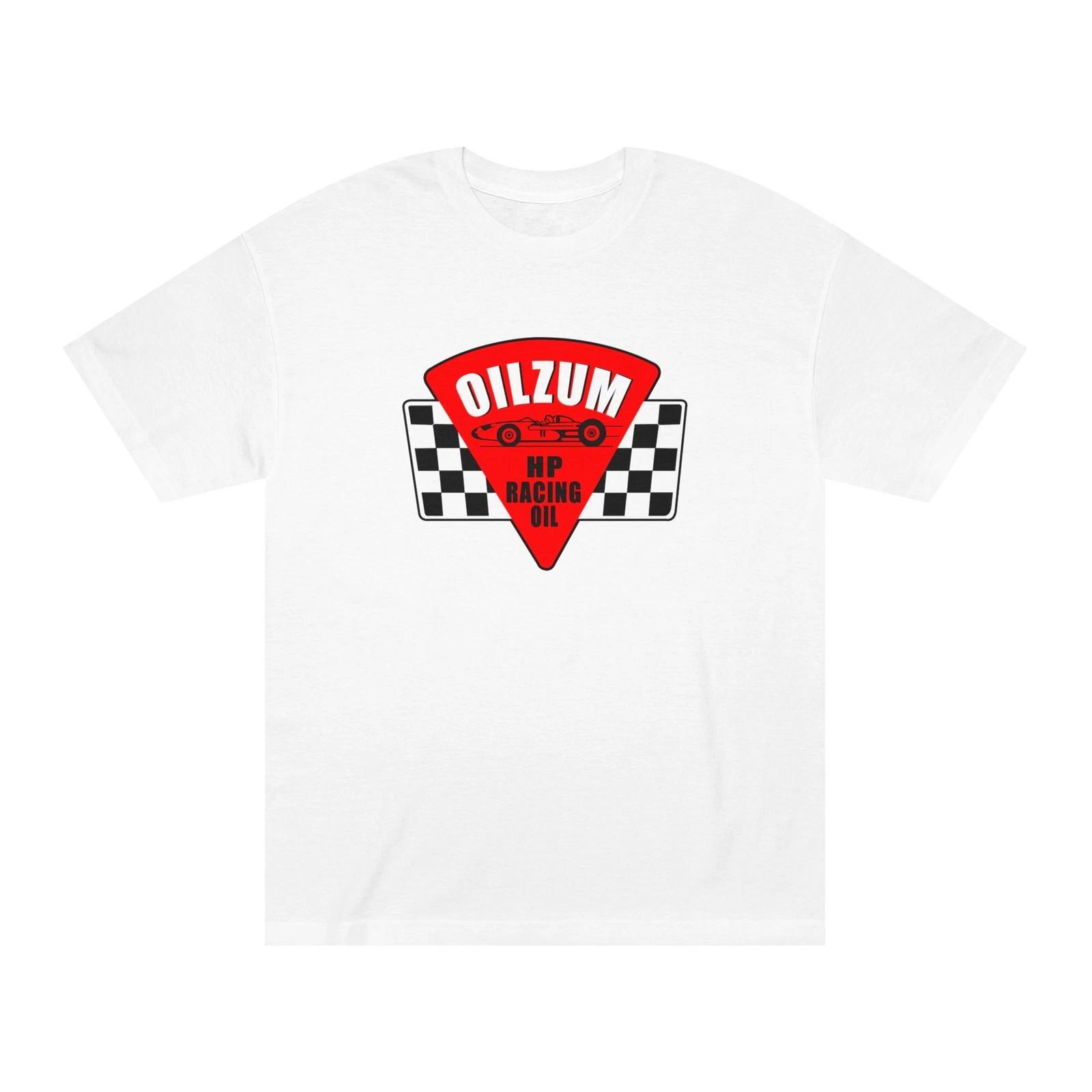 Oilzum Racing Logo Tee | Vintage Motor Oil, Checkered Flag T-Shirt S