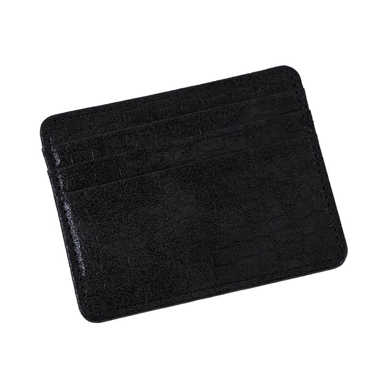 Portafoglio Mini in Pelle Ultra-Sottile Porta Carte di Credito Sottile Custodia Piccola per Documenti d'Identità da Uomo per Portafoglio da Donna Porta Carte a 4 Scomparti