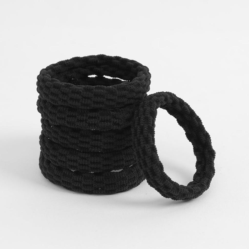 Women's Hair Up Plump Hair Band 20-piece Set (Black) Daily Elastic Band