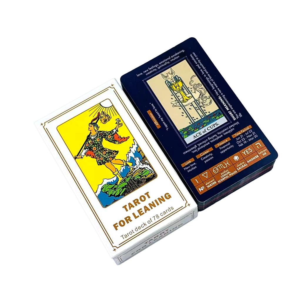 NEW Tarot For Leaning A 78PCS Cards Great For Beginners, Meditation & Party Games,Halloween and Christmas Gifts