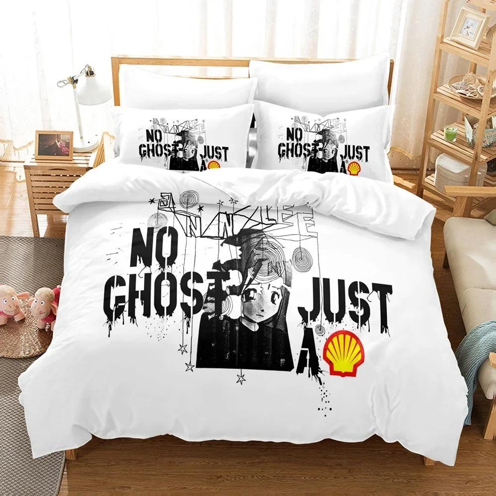 Anime Ghost In The Shell Bedding Set 3D Printed Suitable For Bedroom Duvet Cover Set With Pillowcases Kids Home Textile