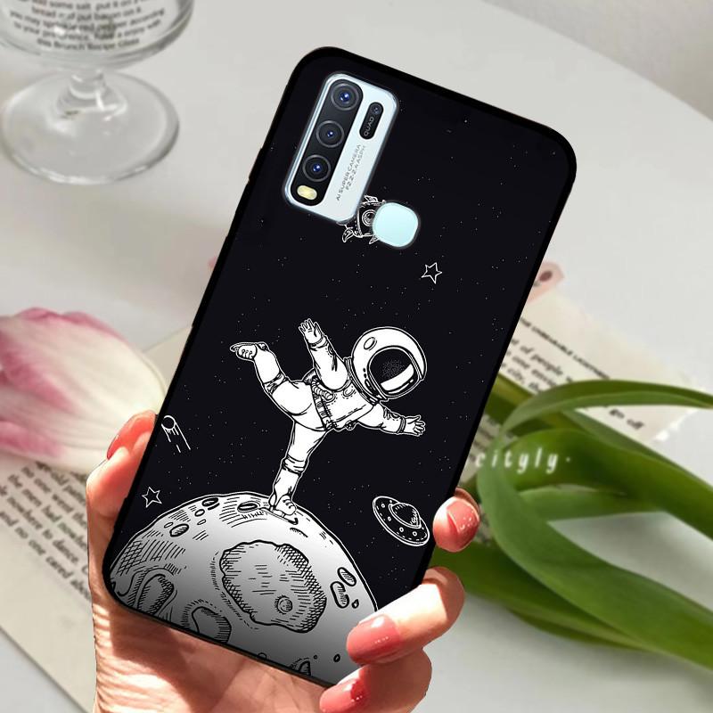 Pro Vivo Y30 1938 Y50 1935 Pouzdro zvířecí Silikonové Měkké TPU Zadní kryty Pro Vivo Y 30 50 Y30 2020 Pouzdro Ochranné Kreslené Funda