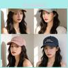 Cotton Baseball Cap With Wide Brim Sunshade For Casual Outdoor Wear