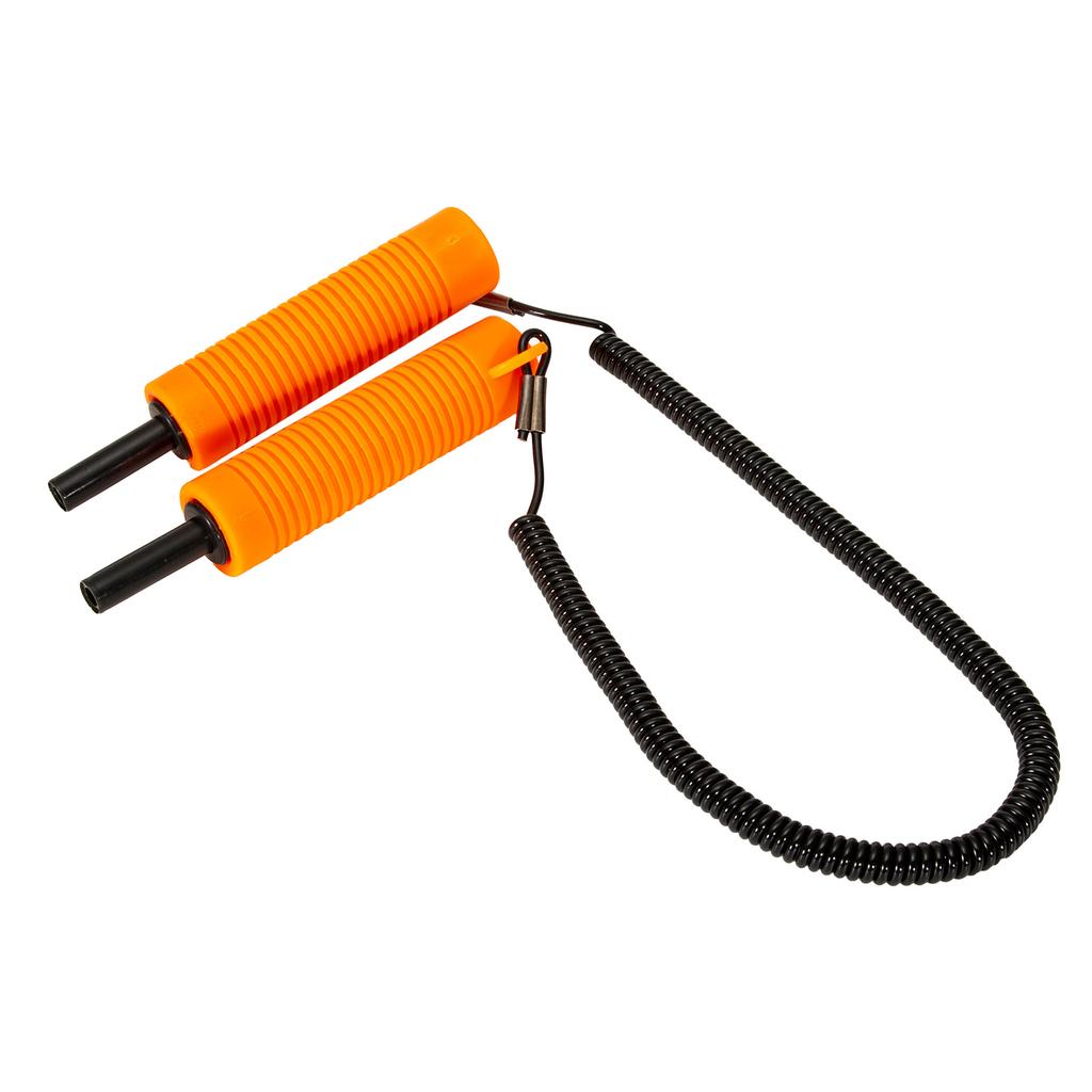 Ice Auger Ice Fishing Retractable Ice Drill with Whistle Set Safe Stretch Rope for Ice Skating and Ice Fishing