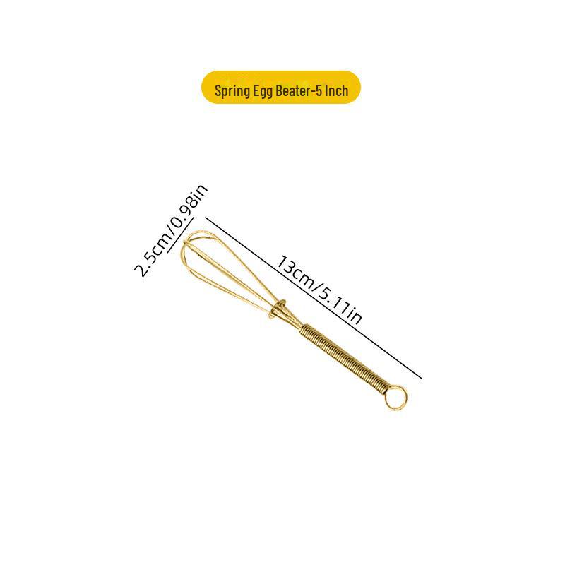 Stainless Steel Handheld Egg Beater & Milk Frother