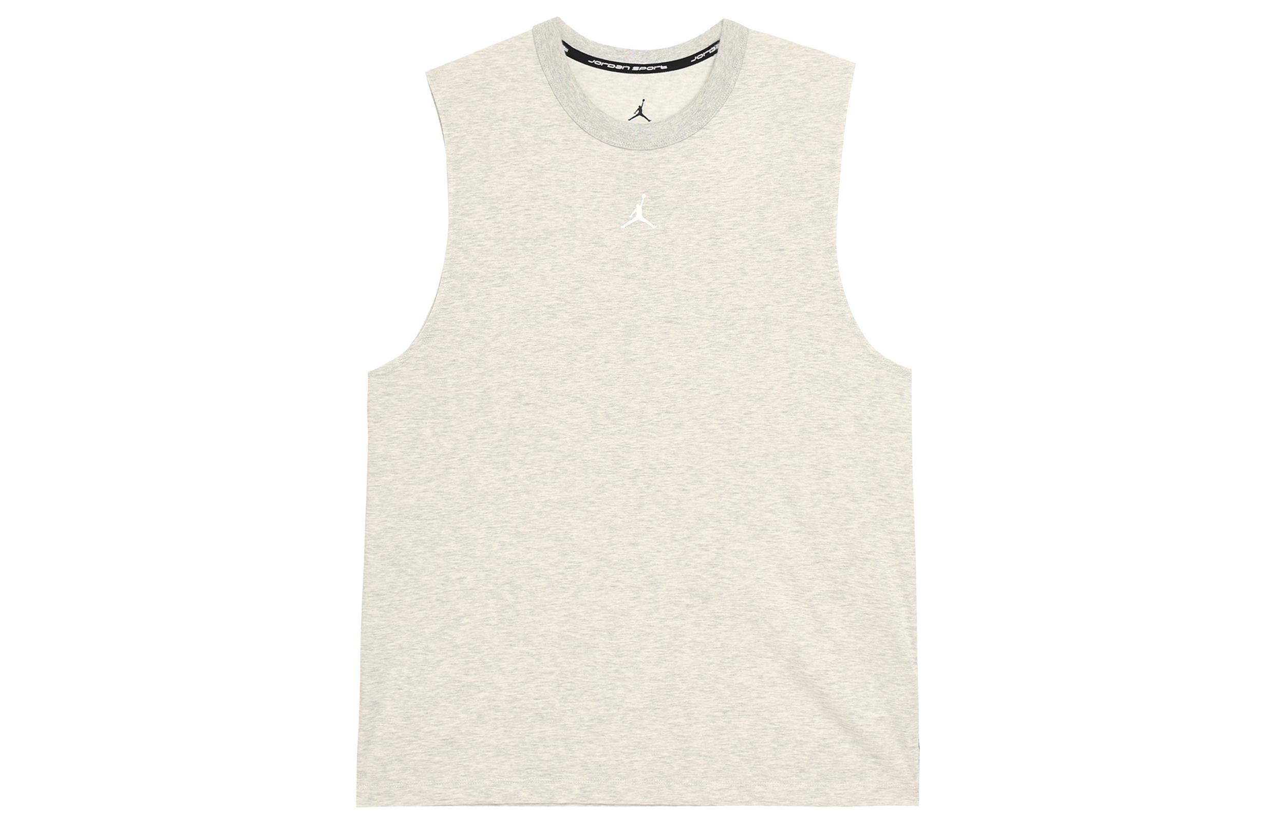 Jordan Sport Tanktop Heren Heather Grijs M white