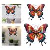 Metal Butterfly Wall Decor Hanging Decor Colorful Lifelike Butterfly Wall Sculpture for Garden Tree Balcony Yard Bedroom