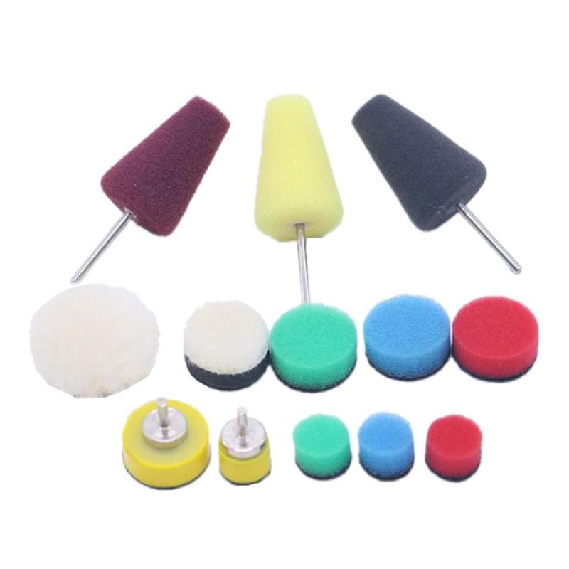 Detail Polishing Sponge Disc Polishing Sponge Pad for Drill 0.5-1' -13Pcs