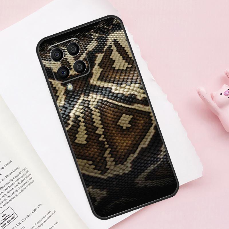 Snake Skin Texture Case For Samsung Galaxy M52 M32 M12 M13 M53 M51 M31 M11 M14 M34 M54 M16 M36 M56 M15 M35 M55
