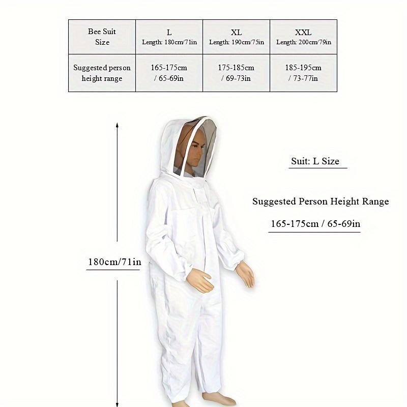 [Multiple Sizes Beekeeper Protector Suit] Glorious Future Thickened Beekeeping Suit, Full Body Bee Protector Coverall with Hood