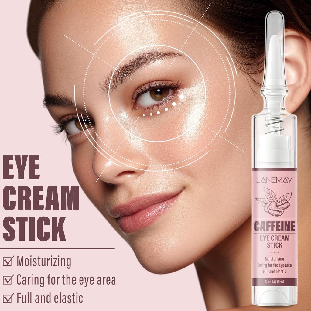 Caffeine Eye Cream Stick-Deep Moisturizing, Caring For The Eye Area-Full And Elastic-Suitable For All Skin Types, 10g