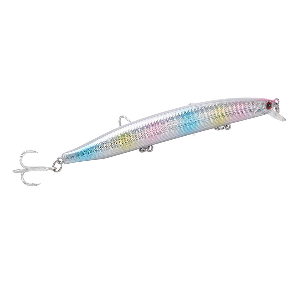 Anti Corrosion Minnow Lure 3D Eyes Fishing Hard Bait Fishing Tackles with 3 Sharp BarbsNo. 3
