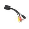 1 szt. Kabel wideo Laptop Pc Złącze Hdtv VGA męski na konwerter S-Video 3 Rca Jack