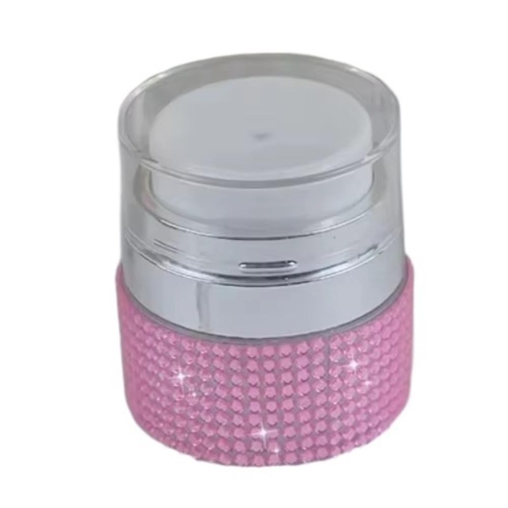 

Вакуумный насос Косметическая банка для крема Роскошный диспенсер для крема для лица со стразами Баночка для крема и лосьона Дорожный