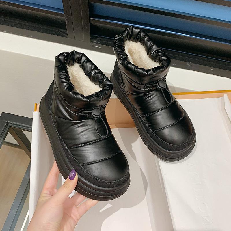 

2024 Women s Shoes Slip-on Women s Boots Hot Sale Round Toedaily Boots Women Winter Plus Size Keep Warm Snow Boots 42