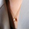 Fashion Embossed Imitation Pearl Pendant Necklace for Women Luxury Design Gold Color Cuban Stainless Steel Chain Necklaces Jewelry