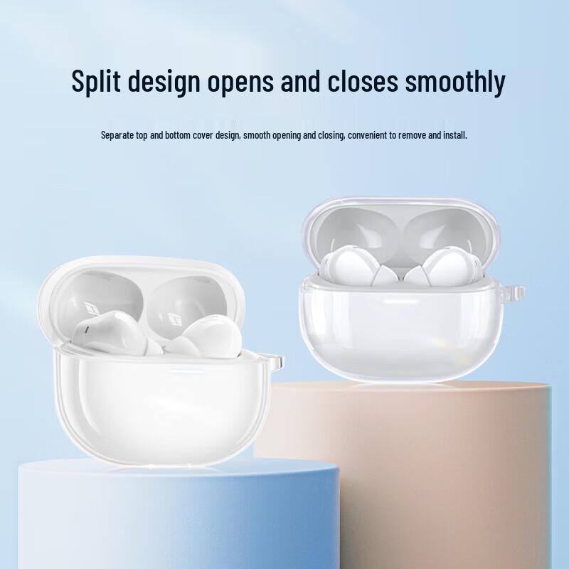 Smorss Transparent Protective Case for OPPO Enco Free4 Wireless Earbuds