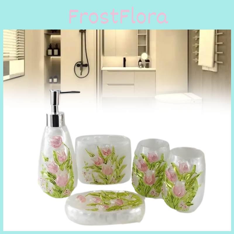 Patterned Flower Bathroom Lotion Storage Bottle Hand Sanitizer Bottles Gift