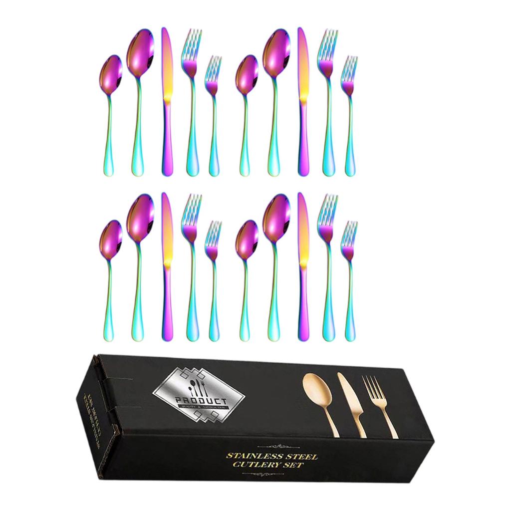 Stainless Steel Tableware 20 Piece Set, Knife, Fork, Spoon, Western Restaurant Steak Knife And Fork Set