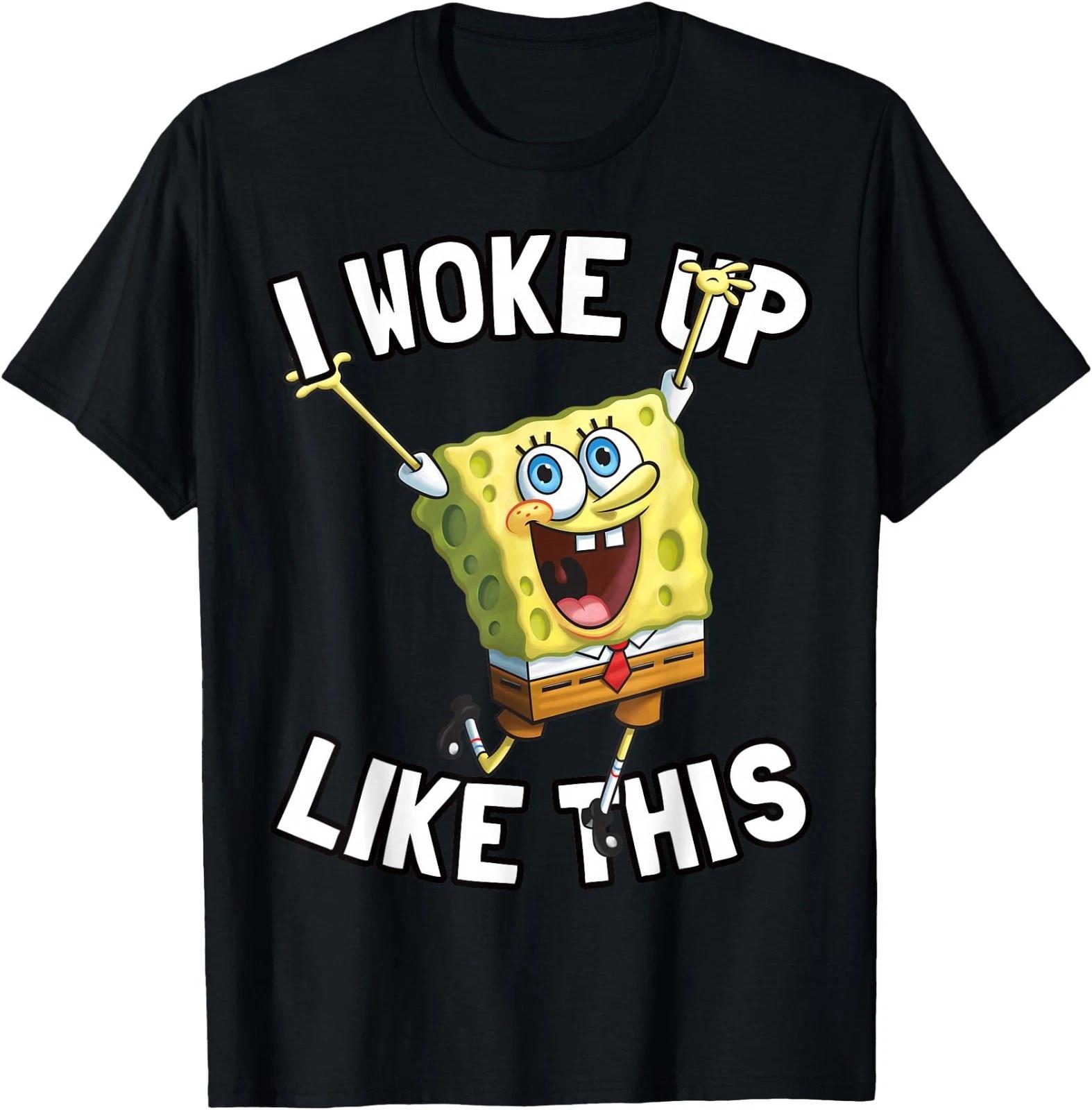 Spongebob Squarepants I Woke Up Like This T-Shirt 3XL